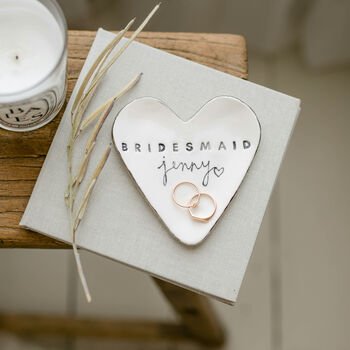 Personalised Bridesmaid Thank You Trinket Dishes, 2 of 9