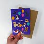 Colourful Happy Birthday Dog Lover Card, thumbnail 2 of 3