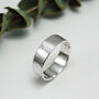 Men's Personalised Silver Textured Ring, thumbnail 8 of 11