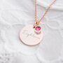 Sterling Silver 18th Birthday Disc Name Necklace, thumbnail 3 of 12
