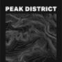 Peak District National Park Contours Art Print, thumbnail 2 of 6