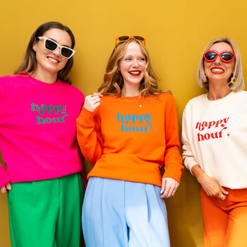 Personalised 'Happy Hour' Sweatshirt, 4 of 12