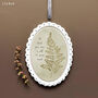 Beige And White Oval Scallop Frame 'All that you are is all I'll ever need' Hanging Decoration, thumbnail 1 of 3