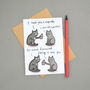'Cats And Cupcakes' Valentine's Day Card, thumbnail 1 of 2
