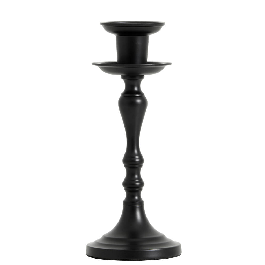 Retro Black Metal Candlestick By Posh Totty Designs Interiors