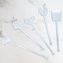Set Of Five Cocktail Glass Themed Drink Stirrers, thumbnail 4 of 4