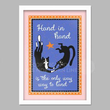 Hand In Hand Music Poster Print, 4 of 4