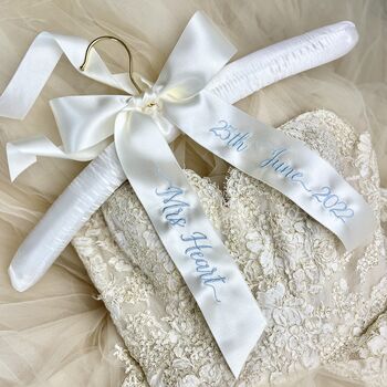 Personalised Wedding Hanger For Bride To Be, 6 of 6