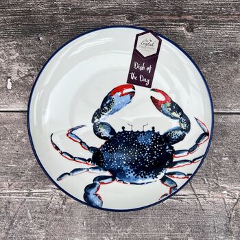 Blue And White Crab Patterned Plate, 2 of 3