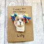 Personalised Age Name Llama Crochet Birthday Card Handmade, thumbnail 5 of 12