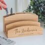 Personalised Wooden Family Letter Desk Organiser, thumbnail 2 of 2