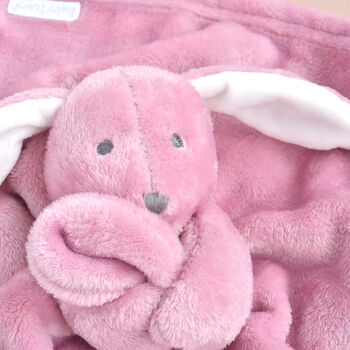 Personalised Pink Bunny Comfroter, 5 of 6