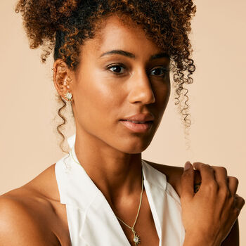 Total Eclipse Moonstone Earrings Sterling Silver Or Gold Plated, 5 of 12