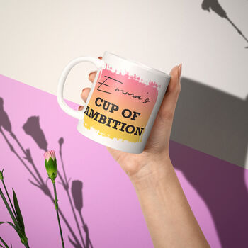 Personalised Cup Of Ambition Mug Congratulations Gift, 2 of 6