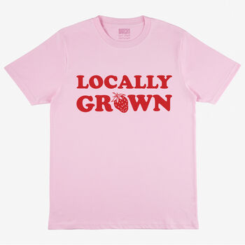 Locally Grown Women’s Strawberry Slogan T Shirt, 3 of 3