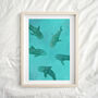 Whale Sharks Under The Sea Print, thumbnail 4 of 5