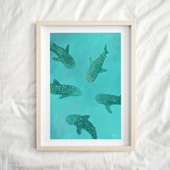 Whale Sharks Under The Sea Print, 4 of 5