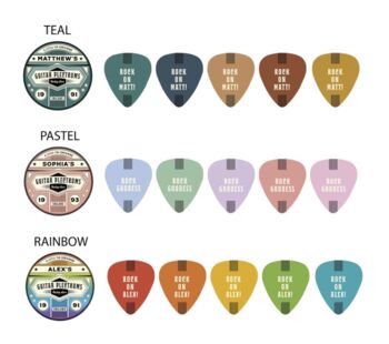 Personalised Colour Guitar Plectrums, 8 of 10