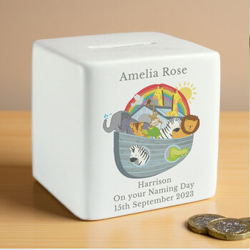 Personalised Noahs Ark Money Box, 3 of 7