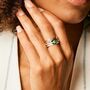 Aura Magic Chrome Diopside Silver Spinning Ring, thumbnail 4 of 8