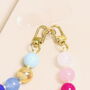 Rainbow Beaded Phone Charm Wrist Strap Chain, thumbnail 2 of 2