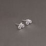 'Life Is A Journey' Bicycle Earrings, thumbnail 4 of 5