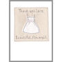 Personalised Bridesmaid Or Flowergirl Thank You Card, thumbnail 3 of 12