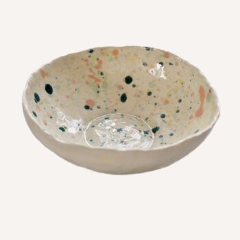 Mini Ceramic Multicolour Splatter Ring/ Condiment Dish, 2 of 5