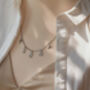 Silver Sunburst Name Necklace, thumbnail 6 of 8