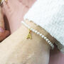 Personalised Bridesmaids Pearl Charm Bracelet, thumbnail 4 of 9