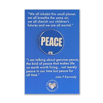 Peace Quote Inspirational Pin Badge, 3 of 4