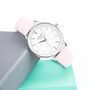 Ladies Architēct Silver Blanc With Pink Strap, thumbnail 4 of 5