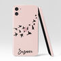 Personalised Flying Birds Name Clear Phone Case, thumbnail 5 of 5