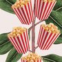 Popcorn Movie Poster Botanical Print, thumbnail 8 of 11