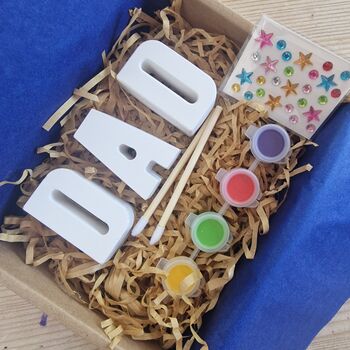 Father's Day Kid's Craft Kit Gift Box, 2 of 8