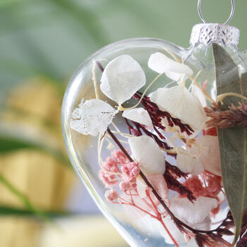 Personalised Dried Flower Filled Bauble For Mum, 6 of 8