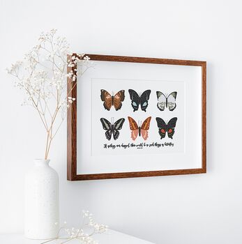If Nothing Ever Changed Butterfly Print, 4 of 5