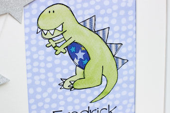 Dinosaur Children's Personalised Print, 5 of 10