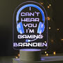 Personalised Blue Gaming LED Night Light, thumbnail 1 of 4