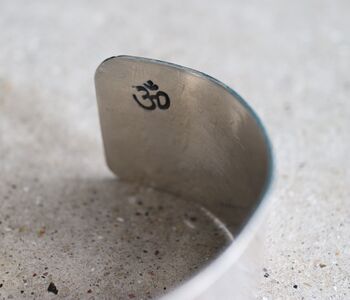 Wide Sterling Silver Cuff, 5 of 5