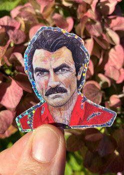 Tom Selleck Holographic Sticker, 2 of 5