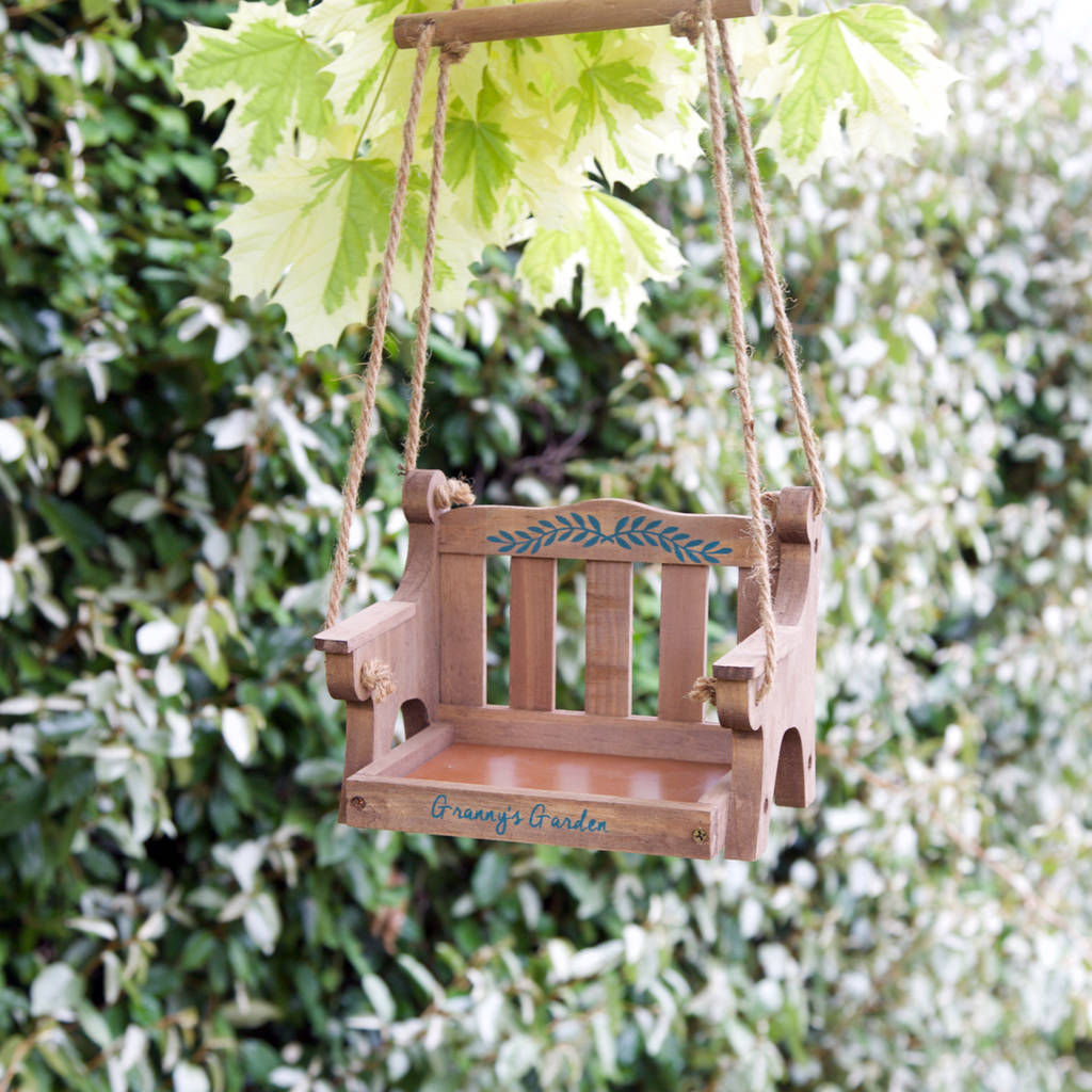 personalised bird feeder table