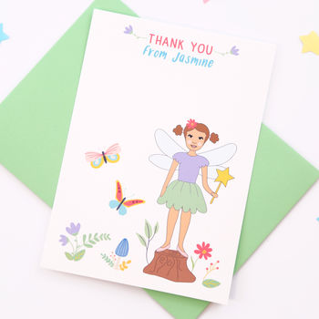 Personalised Fairy Thank You Note Cards, 2 of 4