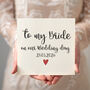 'To My Bride/Groom On Our Wedding Day' Card, thumbnail 2 of 4