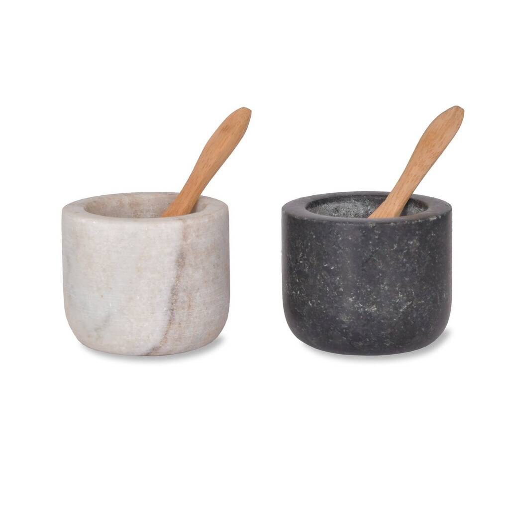 Marble And Granite Salt And Pepper Pots By all things Brighton