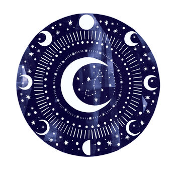 Personalised Zodiac Moon Celestial Constellation Print, 11 of 12