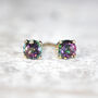 Mystic Topaz Stud Earrings, thumbnail 1 of 12