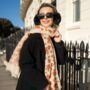 Gingerbread Man Print Scarf In Personalised Gift Box, thumbnail 7 of 7