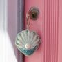 Beaded Scallop And Pearl Keyring, thumbnail 1 of 3