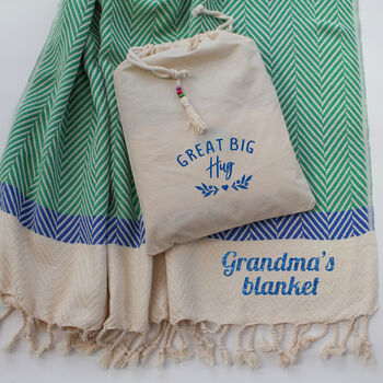 Personalised Soft Cotton Throw, Home Gift, 2 of 12